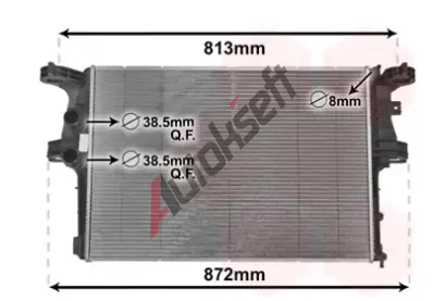 VAN WEZEL Chladi vody VAW 28002126, 28002126
