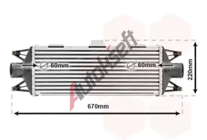 VAN WEZEL Chladi vzduchu intercooler VAW 28004045, 28004045