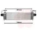 Chladi vzduchu intercooler VAN WEZEL ‐ VAW 28004129