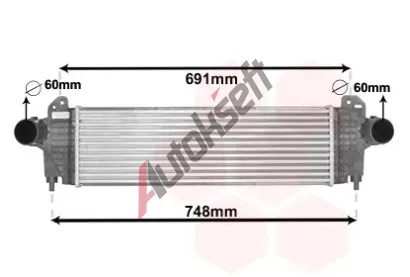 VAN WEZEL Chladi vzduchu intercooler VAW 28004129, 28004129