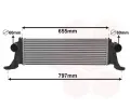 Chladi vzduchu intercooler VAN WEZEL ‐ VAW 28004132