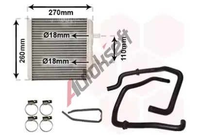 VAN WEZEL Vmnk tepla vnitnho vytpn *** IR PLUS *** VAW 28016700, 28016700