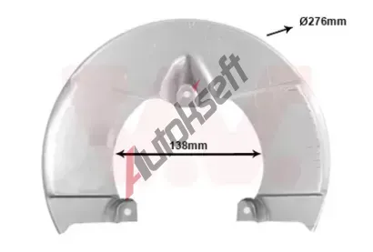 VAN WEZEL Ochrann plech proti neistotm brzdovho kotoue VAW 2813371, 2813371