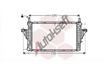 VAN WEZEL Chladič vody VAW 29002006, 29002006 VAN WEZEL Chladič vody VAW 29002006, 29002006