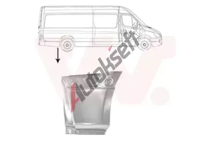 VAN WEZEL Boční stěna VAW 2973144, 2973144 VAN WEZEL Boční stěna VAW 2973144, 2973144