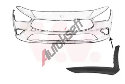 VAN WEZEL Ozdobná / ochranná lišta nárazníku VAW 2974581, 2974581 VAN WEZEL Ozdobná / ochranná lišta nárazníku VAW 2974581, 2974581