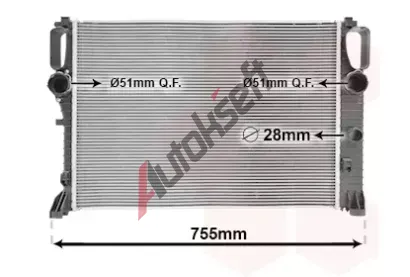 VAN WEZEL Chladi vody VAW 30002394, 30002394