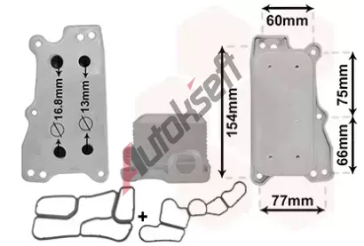 VAN WEZEL Chladi� oleje *** IR PLUS *** VAW 30003687, 30003687