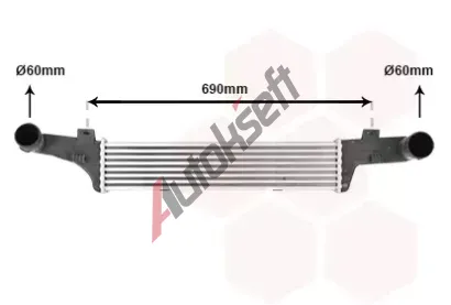 VAN WEZEL Chladi vzduchu intercooler VAW 30004224, 30004224