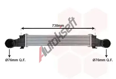 VAN WEZEL Chladi vzduchu intercooler VAW 30004354, 30004354