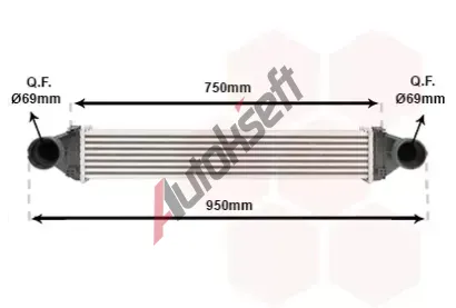 VAN WEZEL Chladi vzduchu intercooler VAW 30004368, 30004368