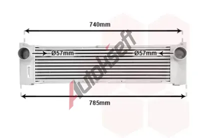 VAN WEZEL Chladi vzduchu intercooler VAW 30004371, 30004371