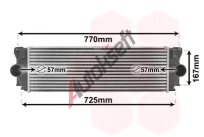 VAN WEZEL Chladi vzduchu intercooler VAW 30004396, 30004396