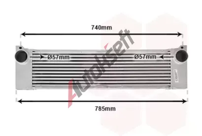 VAN WEZEL Chladi vzduchu intercooler VAW 30004473, 30004473