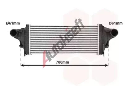 VAN WEZEL Chladič vzduchu intercooler VAW 30004551, 30004551  VAN WEZEL Chladič vzduchu intercooler VAW 30004551, 30004551