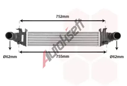 VAN WEZEL Chladi vzduchu intercooler VAW 30004557, 30004557