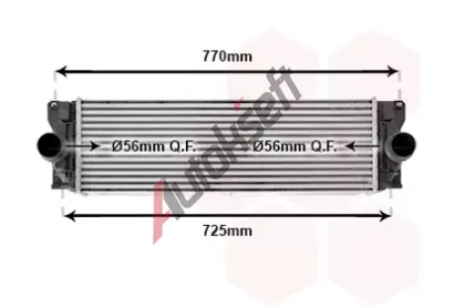 VAN WEZEL Chladi vzduchu intercooler VAW 30004582, 30004582