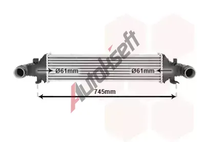VAN WEZEL Chladi vzduchu intercooler VAW 30004593, 30004593