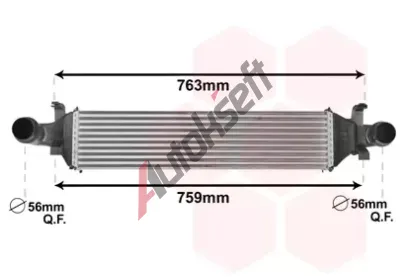 VAN WEZEL Chladi vzduchu intercooler VAW 30004658, 30004658