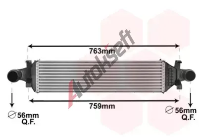 VAN WEZEL Chladi vzduchu intercooler VAW 30004659, 30004659