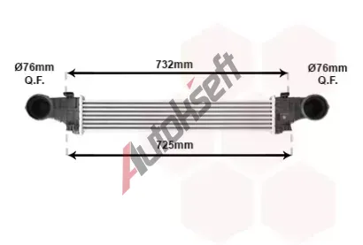 VAN WEZEL Chladi vzduchu intercooler VAW 30004726, 30004726