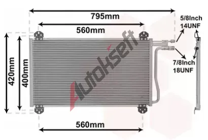 VAN WEZEL Kondenztor klimatizace VAW 30005219, 30005219