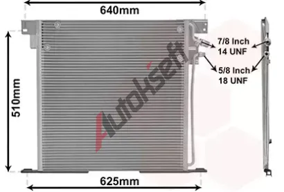 VAN WEZEL Kondenztor - klimatizace VAW 30005220, 30005220