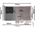 Kondenztor klimatizace VAN WEZEL ‐ VAW 30005298