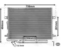 Kondenztor klimatizace VAN WEZEL ‐ VAW 30005307