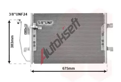 VAN WEZEL Kondenztor - klimatizace VAW 30005330, 30005330
