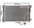 Kondenztor klimatizace VAN WEZEL ‐ VAW 30005450