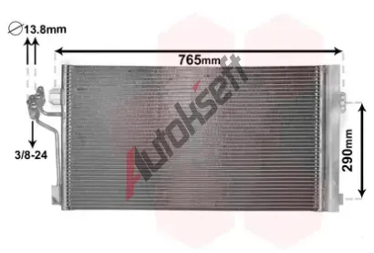 VAN WEZEL Kondenzátor - klimatizace VAW 30005484, 30005484  VAN WEZEL Kondenzátor - klimatizace VAW 30005484, 30005484