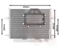 Kondenztor klimatizace VAN WEZEL ‐ VAW 30005562