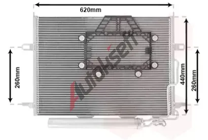 VAN WEZEL Kondenztor klimatizace VAW 30005562, 30005562