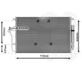 Kondenztor klimatizace VAN WEZEL ‐ VAW 30005724