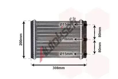 VAN WEZEL Vmnk tepla - vnitn vytpn VAW 30006107, 30006107