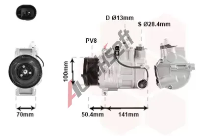 VAN WEZEL Kompresor - klimatizace VAW 3000K431, 3000K431