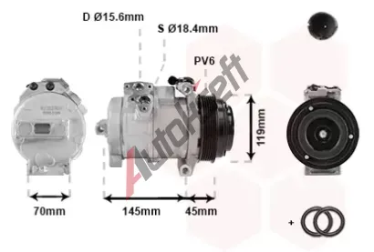 VAN WEZEL Kompresor klimatizace VAW 3000K530, 3000K530