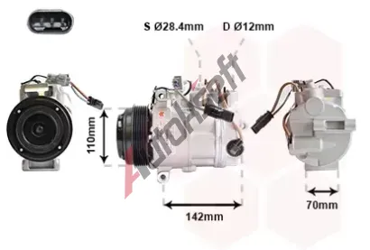 VAN WEZEL Kompresor klimatizace VAW 3000K676, 3000K676