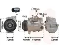 Kompresor klimatizace VAN WEZEL ‐ VAW 3000K710