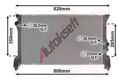 VAN WEZEL Chladi vody VAW 30012710, 30012710