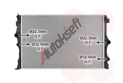 VAN WEZEL Chladi vody VAW 30012717, 30012717