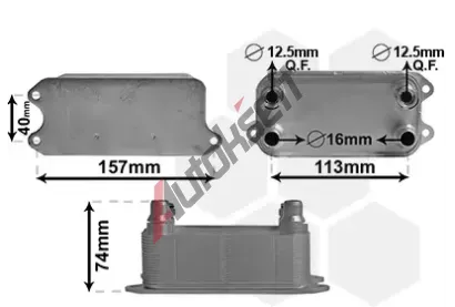 VAN WEZEL Chladi oleje automatick pevodovky VAW 30013702, 30013702