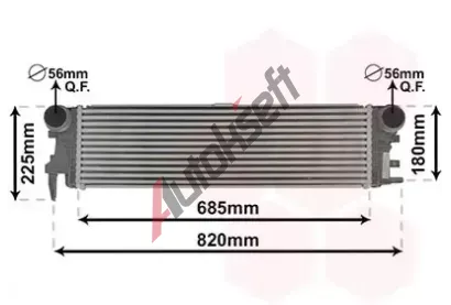 VAN WEZEL Chladič vzduchu intercooler VAW 30014700, 30014700  VAN WEZEL Chladič vzduchu intercooler VAW 30014700, 30014700
