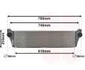 Chladi vzduchu intercooler VAN WEZEL ‐ VAW 30014701