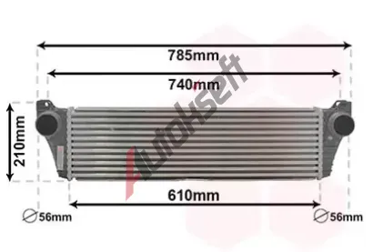 VAN WEZEL Chladi vzduchu intercooler VAW 30014701, 30014701