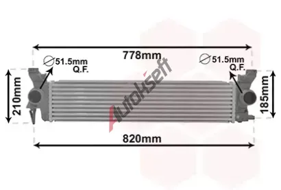 VAN WEZEL Chladič vzduchu intercooler VAW 30014704, 30014704 VAN WEZEL Chladič vzduchu intercooler VAW 30014704, 30014704