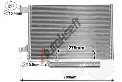 VAN WEZEL Kondenztor klimatizace VAW 30015386, 30015386