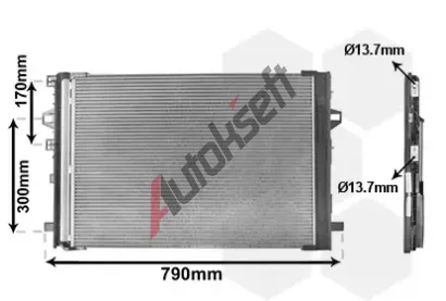 VAN WEZEL Kondenztor klimatizace VAW 30015701, 30015701