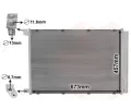 Kondenztor klimatizace VAN WEZEL ‐ VAW 30015703